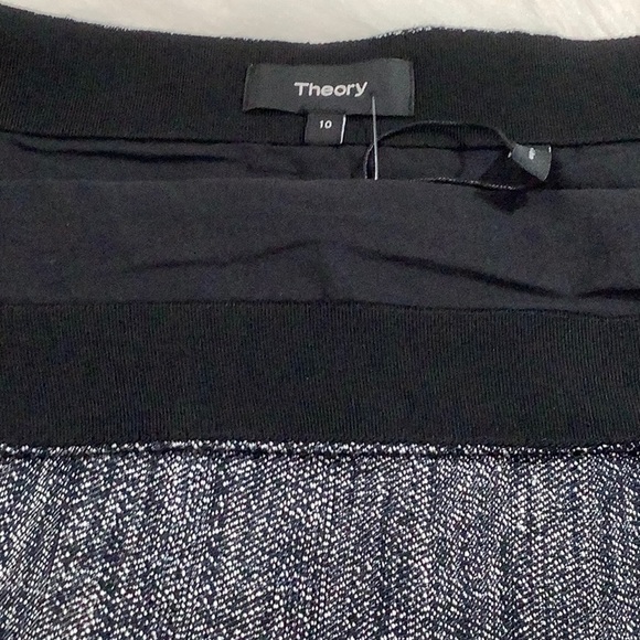 NWT🫐Theory High Rise Mini Skirt in Navy Multi Herring Melange - Picture 5 of 16